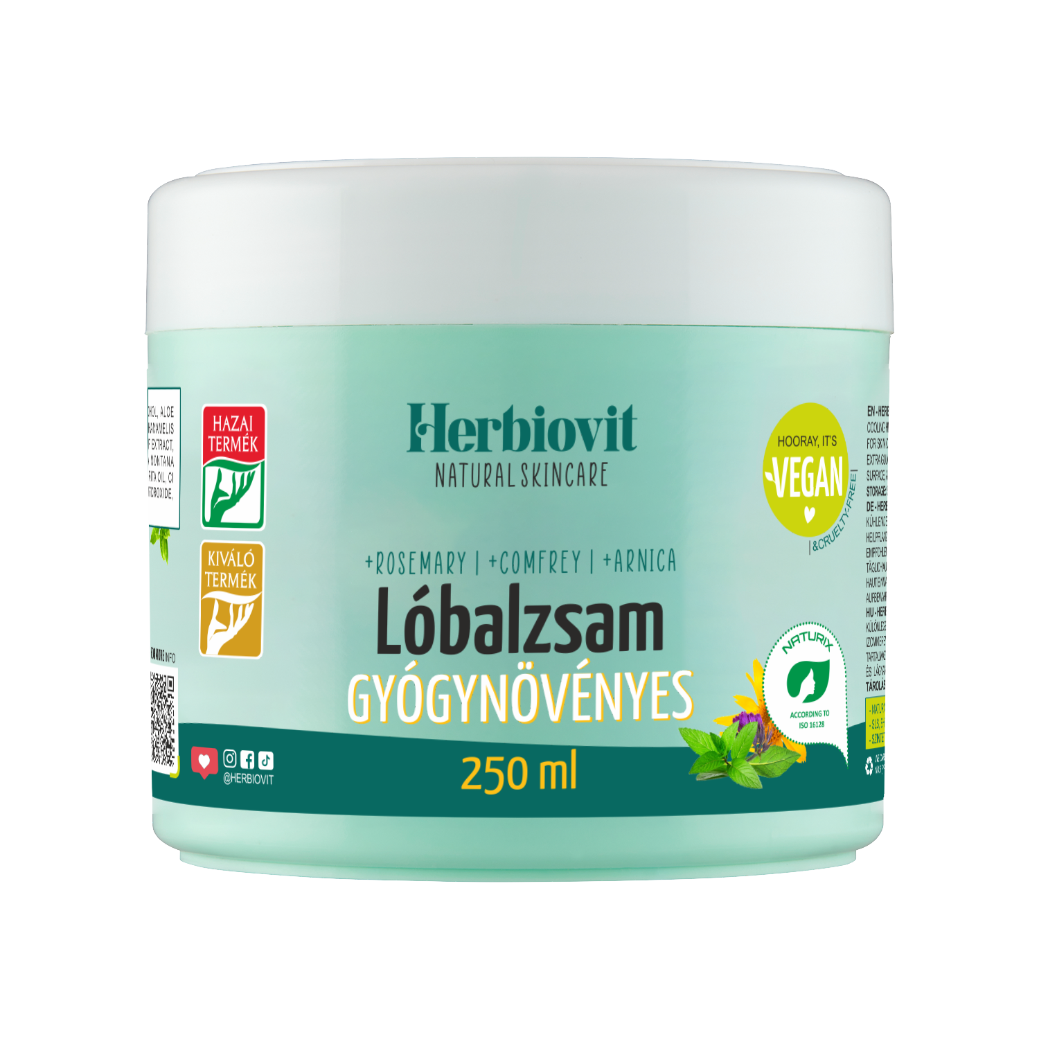 Herbiovit Lóbalzsam Gyógynövényes 250ml